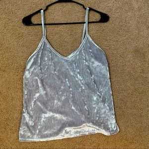 Velvet Silver Tank Top